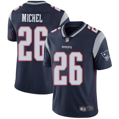 New England Patriots Football 26 Vapor Untouchable Limited Navy Blue Men Sony Michel Home NFL Jersey